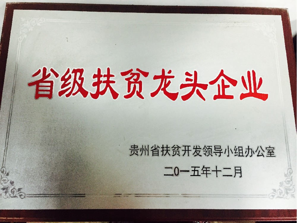 貴州省級扶貧龍頭企業(yè)